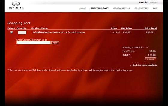 Nissan navteq coupon