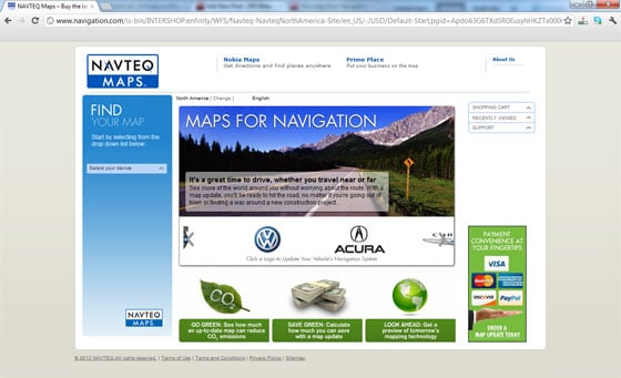 Select Your GPS Brand and Get Navteq Maps