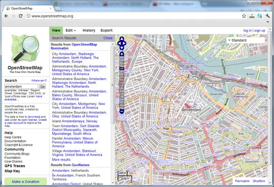 The OpenStreetMap Website Tool
