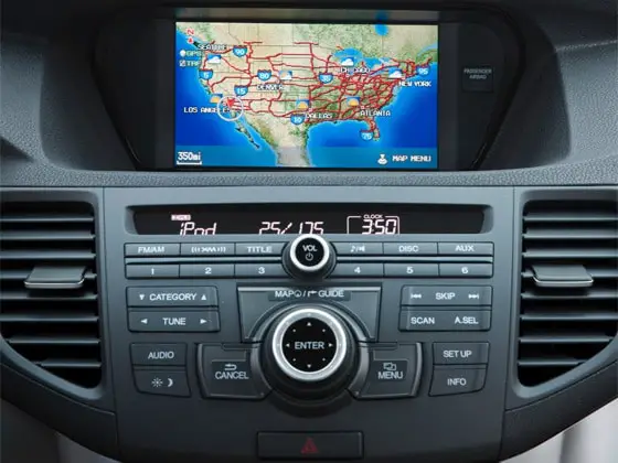 The Acura Navigation System with New GPS Maps