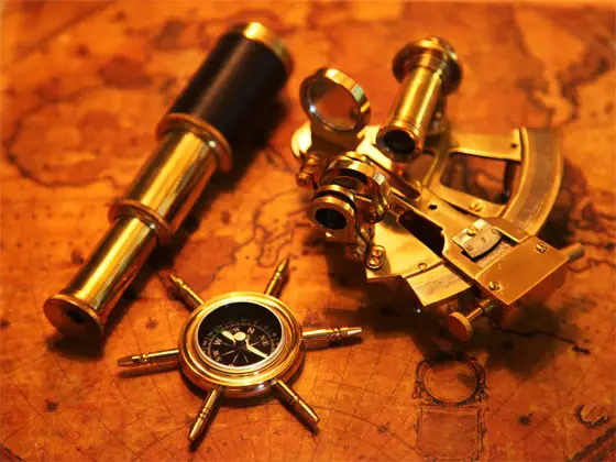 Compass and Sextant - Early GPS Navigation Systems