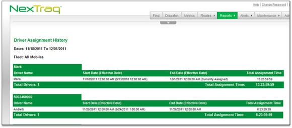 Driver ID from Nextraq