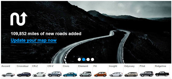 Honda Navigation Updates Come with New Roads