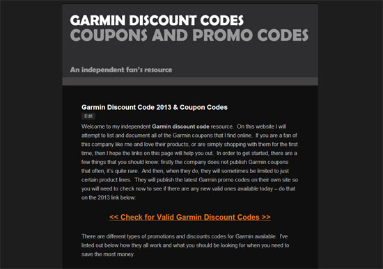 Garmin-Discount-Code-Website Garmin Discount Codes