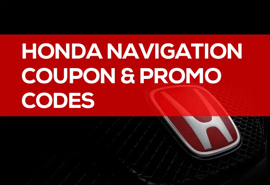 Honda navigation coupons